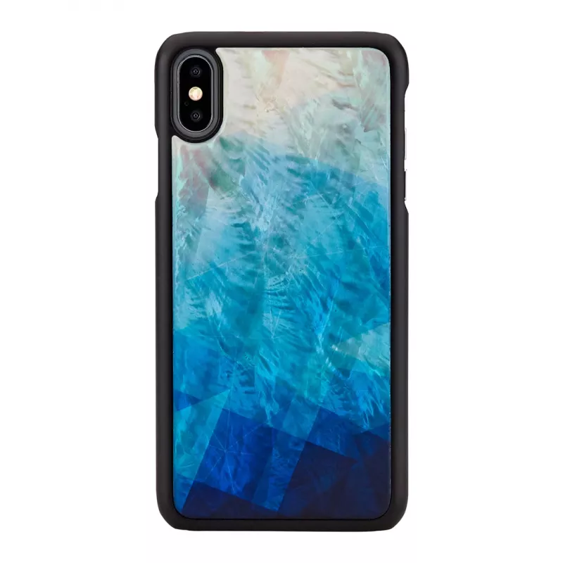 Telefono dėklas iKins, skirtas iPhone XS Max — mėlyno ežero juoda apdaila