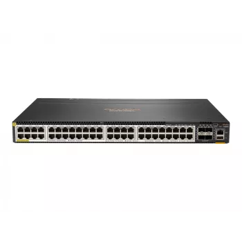 Hewlett Packard Enterprise HPE Aruba 6300M - komutatorius - L3 - valdomas - 48 x 100/1000/2,5G/5G (PoE+) + 4 x 1 Gigabit / 10 Gigabit / 25 Gigabit / 50 Gigabit SFP56 (Uplink / Stacking) -
