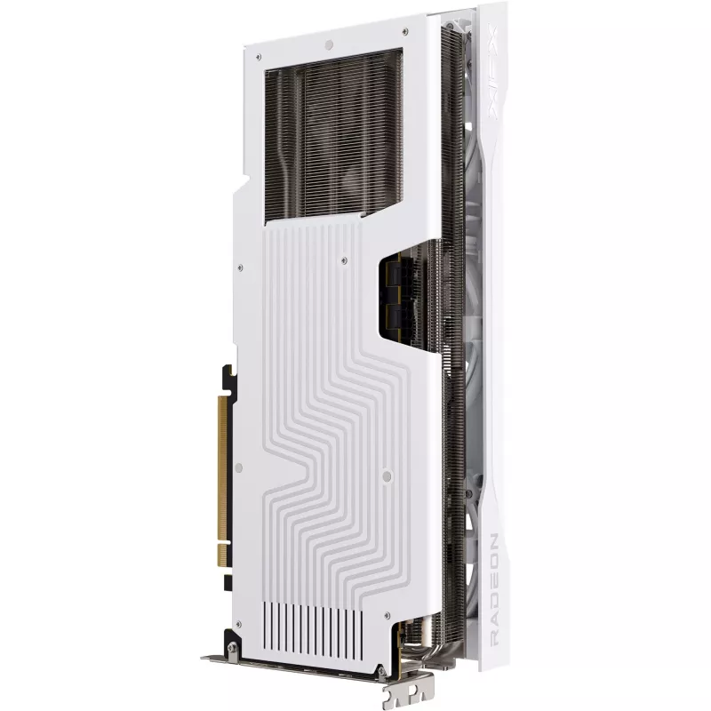 Vaizdo plokštė XFX Radeon RX 9070 XT — 16 GB GDDR6, 256 bitų, PCIe x16, 2400 MHz, 3 ventiliatoriai balta, 325×65 mm