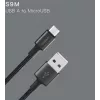 USB laidas Orsen S9M A į Micro USB 2.1A 1 m juodas