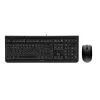 CHERRY DC 2000 klaviatūra su pele, universali, USB, QWERTY, čekų, juoda