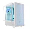 PC korpusas MODECOM BREEZE ARGB Flow MIDI juodas — ATX, 3x140mm priekyje + 1x140mm gale, grūdintas stiklas, USB-C