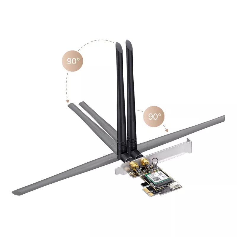 Cudy WE3000 tinklo plokštė Vidinė WLAN / Bluetooth 2400 Mbit/s