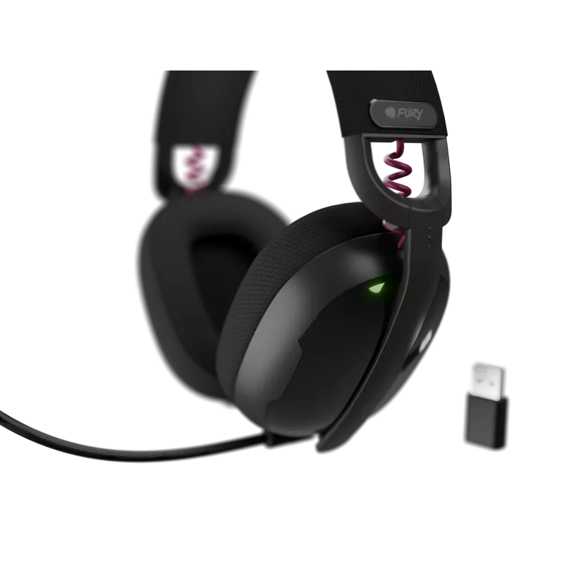 Genesis Fury Fukiya F6 žaidimų ausinės | Bluetooth | Uždedamos | Mikrofonas | Belaidės | Juodos