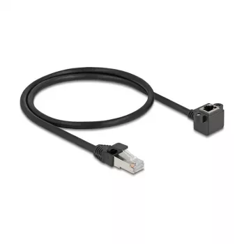 Tinklo kabelis DeLOCK 81041 RJ-45 Cat6 0,5 m juodas