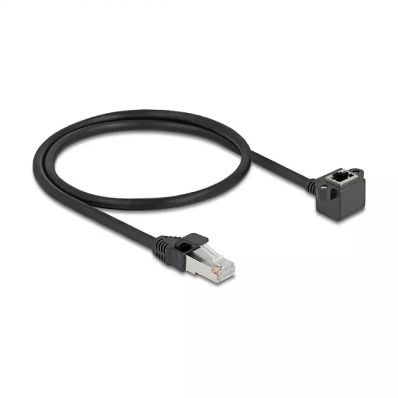 Tinklo kabelis DeLOCK 81041 RJ-45 Cat6 0,5 m juodas