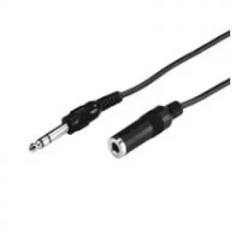 Wentronic Goobay 6,35 mm lizdo ilginamasis laidas, 5 m - 6,35 mm kištukas (3 kontaktų, stereofoninis) > 6,35 mm lizdas (3 kontaktų, stereofoninis) (50428)