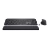 Logitech MX Keys Combo for Business - Klaviatūros ir pelės rinkinys - su foniniu apšvietimu - belaidis - Bluetooth LE - QWERTY - GB - Graphite