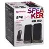 DEFENDER SPK-225 laidinės 2.0 garsiakalbiai, 4 W RMS, USB/DC 5 V, 3,5 mm, juodi