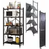 Topeshop Sandėliavimo stelažas FS005 sodo įrankių sandėliavimo stelažas Pastatomas Cinkuotas plienas