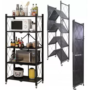 Topeshop Sandėliavimo stelažas FS005 sodo įrankių sandėliavimo stelažas Pastatomas Cinkuotas plienas