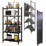 Topeshop Sandėliavimo stelažas FS005 sodo įrankių sandėliavimo stelažas Pastatomas Cinkuotas plienas