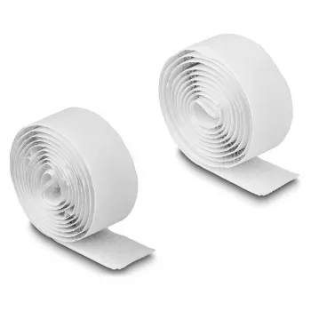 DeLOCK užkabinama juosta lipni 1 m ilgio x 20 mm pločio balta