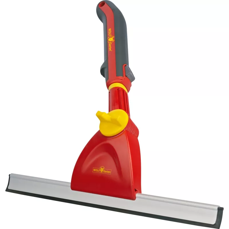 Langų valytuvo galvutė su rankena Sourcing WOLF GARTEN ZM 015 35 cm FW‑M — 35 cm guminė juostelė, integruotas rankenos laikiklis