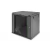 DIGITUS Dynamic Basic DN-19 16-U-EC-SW - spinta - tinklo spinta - tinkama montuoti ant sienos - juoda, RAL 9005 - 12U - 48,3 cm (19)
