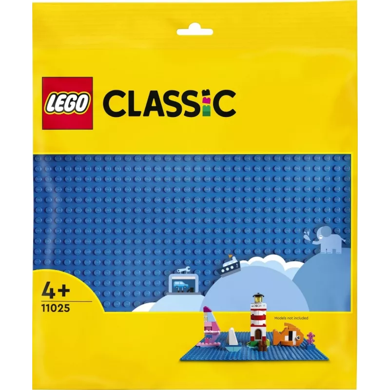 LEGO konstrukcinė plokštė 11025 — mėlyna pagrindo plokštė 32x32 kaištukų, 250×250 mm