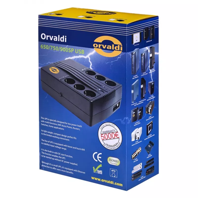 UPS ORVALDI 900SP USB LINIJINĖ-SĄVEIKIOJI
