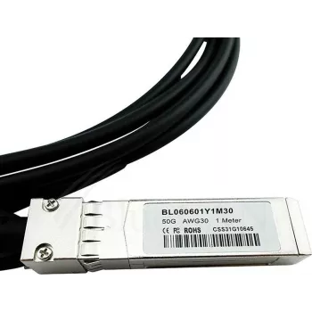 SFP56 aktyvus varinis kabelis BlueOptics BL060601Y3M30-BL 3 m, kištukas–kištukas, 50 Gbit/s