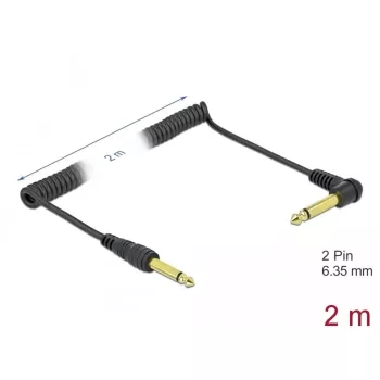 Audio kabelis DeLOCK 85939 2m 6,35mm juodas