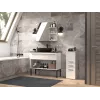 Vonios spintelė Top e Shop NEL V DDS BIEL — laisvai stovinti 300×300×850 mm, 3 lentynos, balta