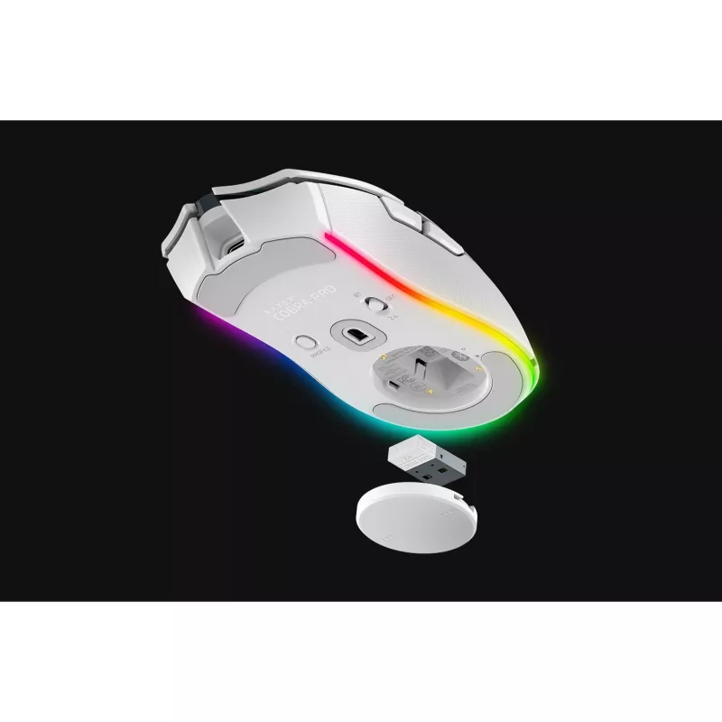 Razer Cobra Pro pelė Žaidimų Dešiniarankiams RF Belaidė + Bluetooth + USB Type-C Optinė 30000 DPI