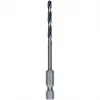 HSS PointTeQ grąžtas metalui, sukamasis grąžtas, 10 vnt., 3,5 mm, šešiabriaunis kotas, ilgis 79 mm
