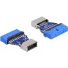 DeLOCK USB adapteris, Pin Header vidinis Type-E Key A 20 kontaktų