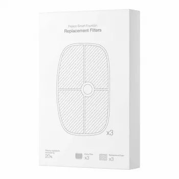Atsarginiai kempininiai filtrai, skirti Petoneer PN-120001-01 — pakuotėje 3 vnt., akvariumui / vandens siurbliui