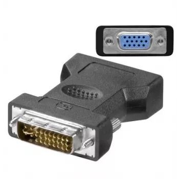 Microconnect MONAJ laido jungčių adapteris DVI-I 24+5Pin HD15 juodas