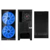 SILENOS PRO juoda versija su ARGB ventiliatoriumi grūdintas stiklas