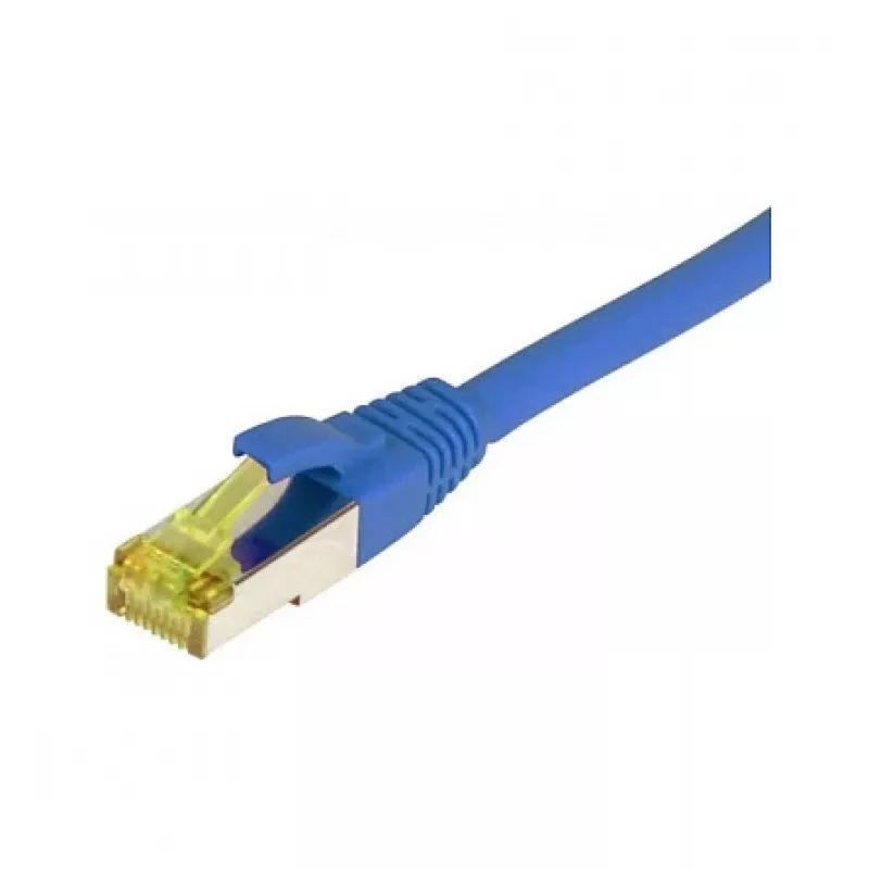 komutacinis kabelis RJ45, CAT6A 500Mhz, 0,5m, Mėlynas, S-STP(S/FTP), TPE/LSZH(Ultraflex), AWG26, su Cat.7 kabeliu, Synergy 21 (S217644)