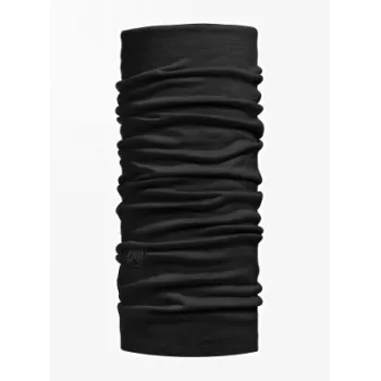 Buff 100637 Merino Lightweight kaklaskarė, unisex, merino vilna, vienspalvė juoda