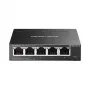Nevaldomas tinklo komutatorius TP-LINK Mercusys MS105GS-M2 — 5 prievadų Gigabit Ethernet (10/100/1000), juodas