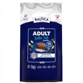 BALTICA Excellent Sensitive Baltic fish Medium breeds – sausas šunų ėdalas – 9 kg