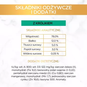 Šlapias kačių maistas Gourmet paštetas su triušiu 85 g