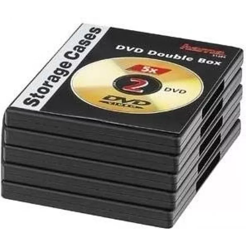 Hama 00051294 optinių diskų dėklas DVD dėklas 2 diskams Juoda