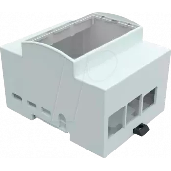 JOY-IT RPI CASE DIN4 - Korpusas Raspberry Pi 4, DIN bėgelis, pilka/permatoma (RB-CASEP4+07)