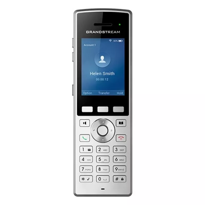 Grandstream Networks WP822 IP telefonas juodas, sidabrinis 2 linijos LCD Wi-Fi