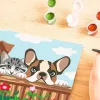 Tapybos rinkinys Ravensburger CreArt — šunys ir katės (tapymo pagal skaičius rinkinys)