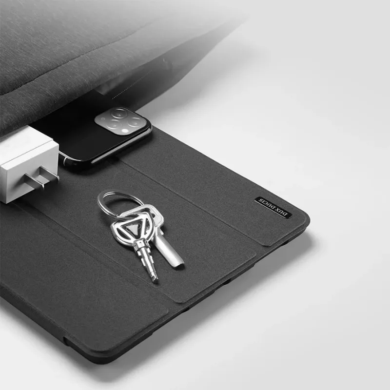 Dėklas planšetei dux ducis DUX DUCIS DOMO sulankstomas su pieštuko laikikliu, skirtas iPad 10 (2022), juodas