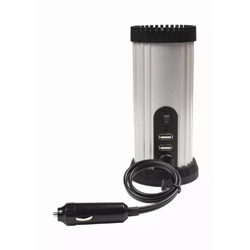 Gembird EG-PWC150-01 maitinimo adapteris/inverteris automobiliui 150 W juoda, pilka