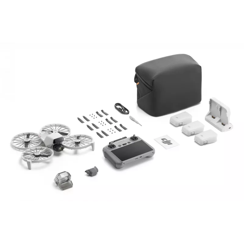 Kvadrokopteris DJI Flip Fly More Combo RC 2 — 4 rotoriai, 48 MP kamera, 3840×2160, maks. greitis 16 m/s, veikimo nuotolis 14000 m