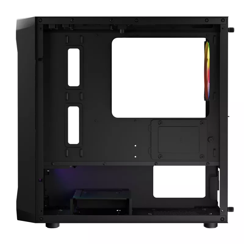 Kompiuterio korpusas Logic Concept Portos Mini ARGB Micro ATX juodas