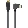 kabelis DisplayPort Plug 90° > DisplayPort Plug, 8K / 144Hz (juodas, 2 Meter, 1 Plug 90° side-angled, 54 Gbit/s, DisplayPort 2.0 / 2.1)