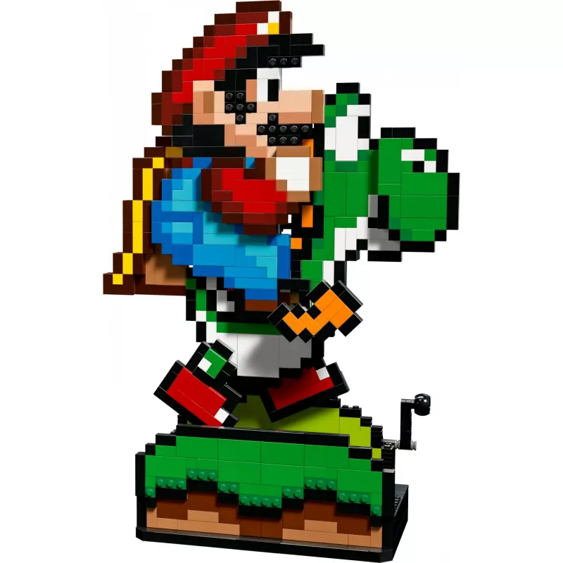 Konstrukcinis žaislas LEGO Super Mario World Mario & Yoshi rinkinys 71438 — interaktyvios figūrėlės ir statomi žaidimo elementai