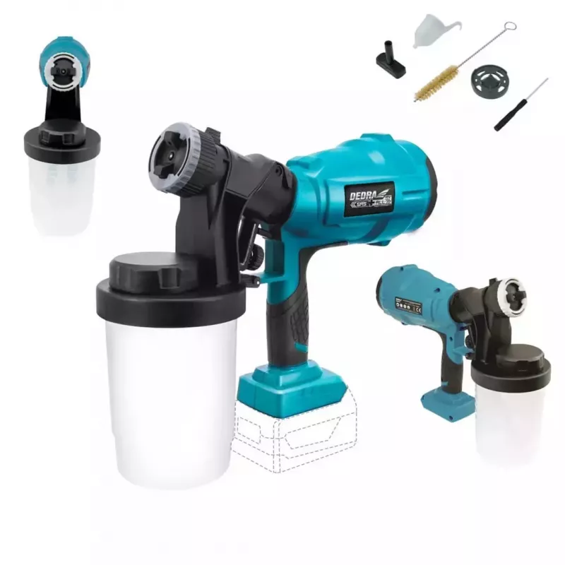 Dedra DED7057 belaidis dažų purkštuvas 18V, 900 ml