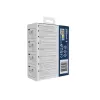 Sieninis kelioninis adapteris GEMBIRD TPA-1A2C20-02-W 20W — 1×USB-A + 2×USB-C, Type G kištukas, 100–250V, baltas