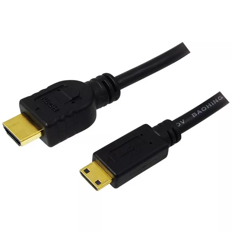 HDMI kabelis LogiLink CH0023 2 m HDMI Type A į Type C, juodas