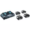 MAKITA maitinimo šaltinis KIT 18V (BL1850Bx4+DC18RD) MAKPAC