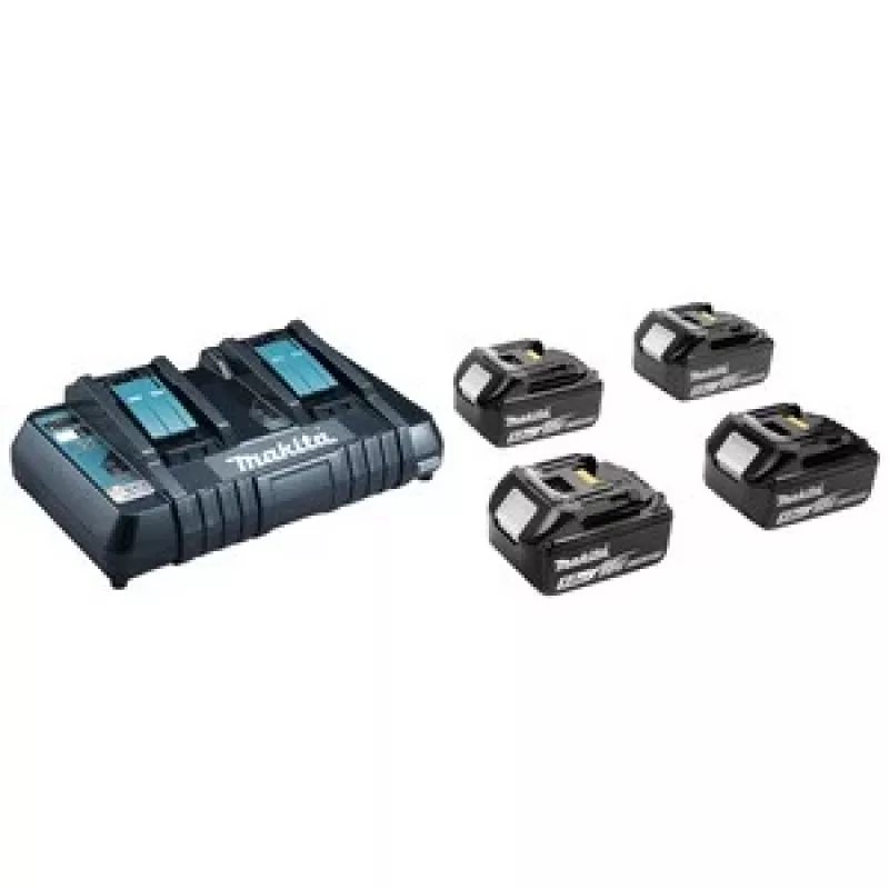 MAKITA maitinimo šaltinis KIT 18V (BL1850Bx4+DC18RD) MAKPAC